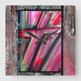 Relógio Quadrado Curando cruz