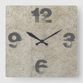 Relógio Quadrado Customizable Concrete