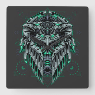Relógio Quadrado Cyborg Square Wall Clock