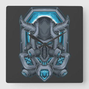 Relógio Quadrado Cyborg Square Wall Clock