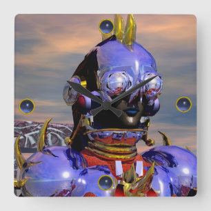 Relógio Quadrado CYBORG TITAN PORTRAIT Blue Science Ficfi