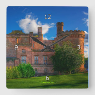 Relógio Quadrado Dalhousie Castle, Midlothian, Escócia