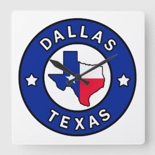Relógio Quadrado Dallas Texas