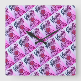 Relógio Quadrado Dalmatian dog Wall Clock
