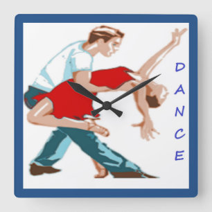 RELÓGIO QUADRADO DANÇA