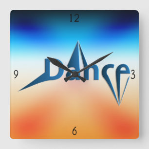 Relógio Quadrado Dance Square Wall Clock