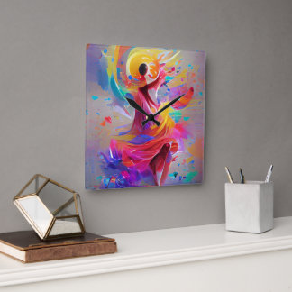 Relógio Quadrado Dans Of Joy Watch