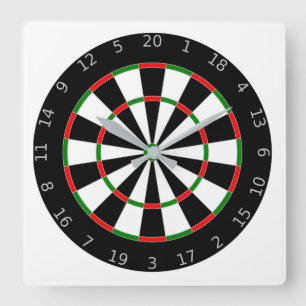 Relógio Quadrado Dartboard