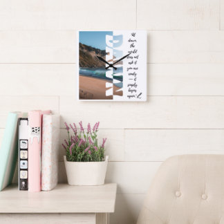 Relógio Quadrado Dawn — Simply Begin Again