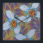 Relógio Quadrado Deco de Arte de Seguy #7 em Emporio Moffa<br><div class="desc">Vintage Art Deco pochoir design por Eugene Alain Seguy.</div>