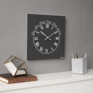 Relógio Quadrado Decoração de Casa e Escritório Elegante