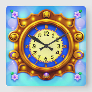 Relógio Quadrado Decoração divertida