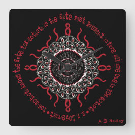 Relógio Quadrado Deidade cósmica do monstro de Lovecraftian do