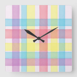 Relógio Quadrado Delicado padrão verificado por Natasha Us