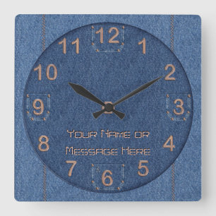 Relógio Quadrado Den-i-Mite! (Personalizado)