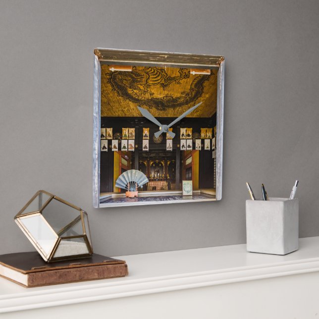 Relógio Quadrado Dentro Konchi-In templo, Quioto (Escritório)