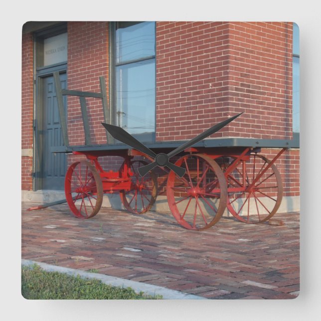 Relógio Quadrado depósito ferroviário (Frente)