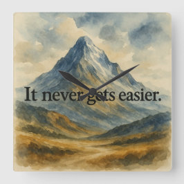 Relógio Quadrado Desafio sem fim