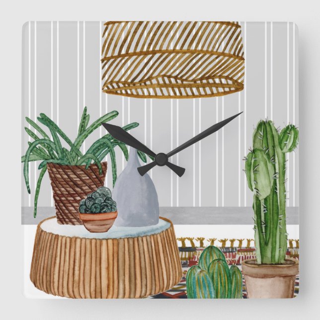 Relógio Quadrado Deserto Weavers I (Frente)