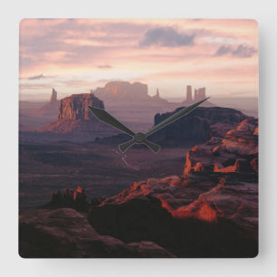 Relógio Quadrado Desertos Monument Valley Utah-Ariziona