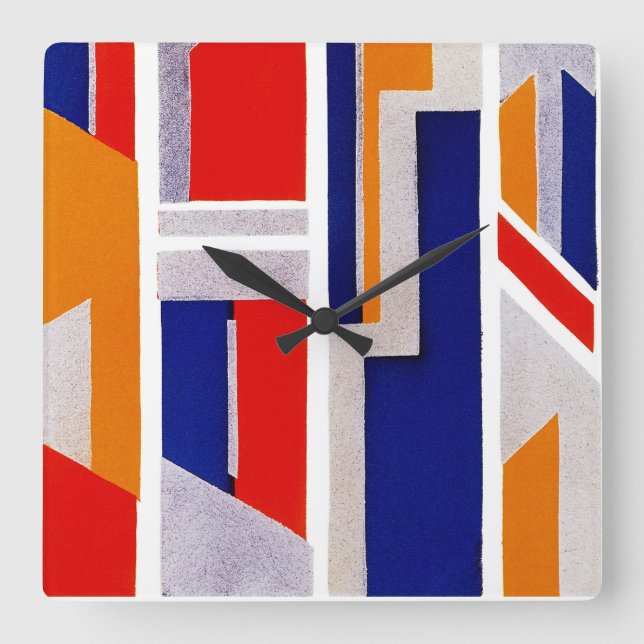 Relógio Quadrado Design #12 do art deco em Emporio Moffa (Frente)