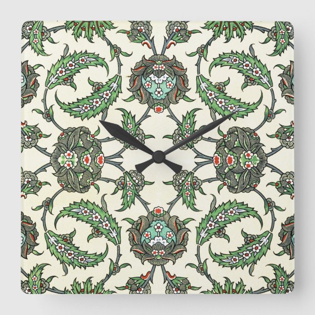 Relógio Quadrado Design árabe #5 em Emporio Moffa (Frente)