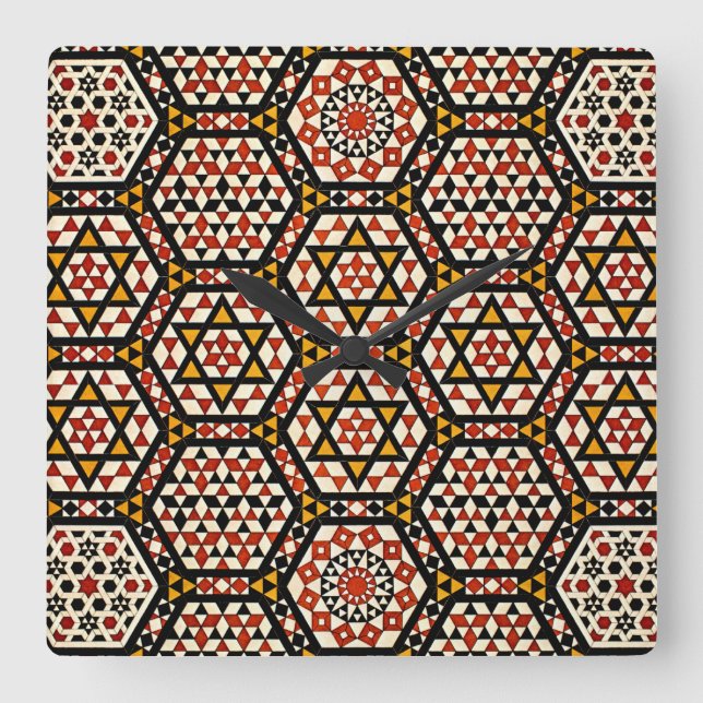 Relógio Quadrado Design Árabe nº 12 em Emporio Moffa (Frente)