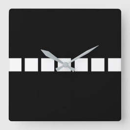 Relógio Quadrado Design branco quadrado