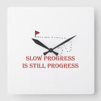 Design de Citação Motivacional de Progresso Lento
