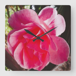 RELÓGIO QUADRADO DESIGN DE ESTILO ECO DO ROSA CLOCK