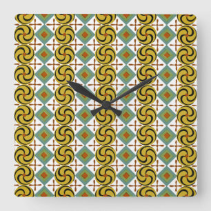 Relógio Quadrado Design egípcio #6 em Emporio Moffa