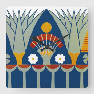 Relógio Quadrado Design egípcio #7 em Emporio Moffa