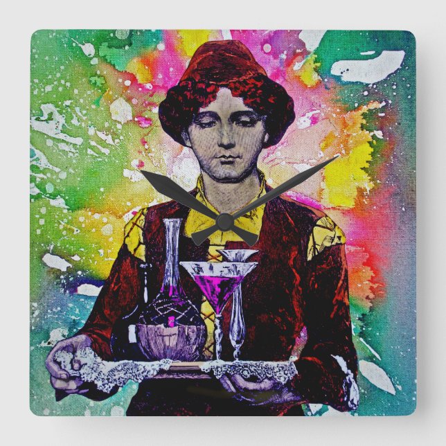 Relógio Quadrado Desmond por Michael Moffa (Frente)