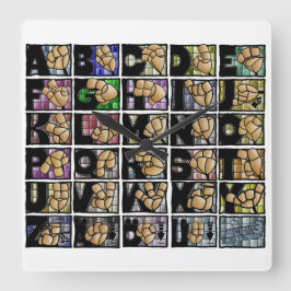 Relógio Quadrado Deutsches Fingeralphabet 3 (2025)