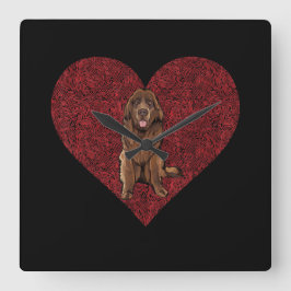 Relógio Quadrado Dia de os namorados da Terra Nova | presente de im