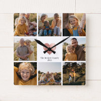 DIY Modern Family Photo Collage Rosa Dourado Heart