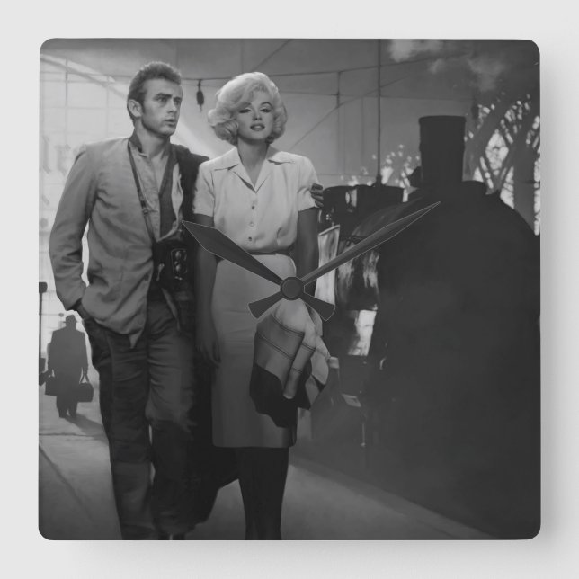 Relógio Quadrado Dizendo Adeus (Frente)