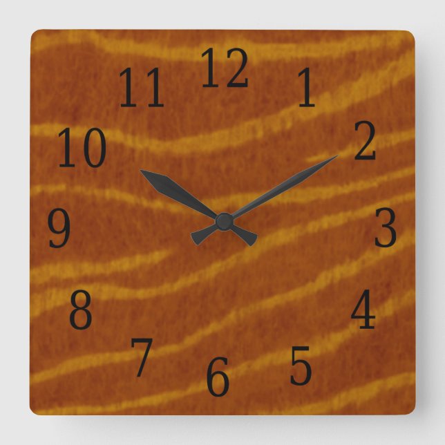 Relógio Quadrado do Tiger (Frente)