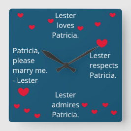 Relógio Quadrado Doce, Proposta