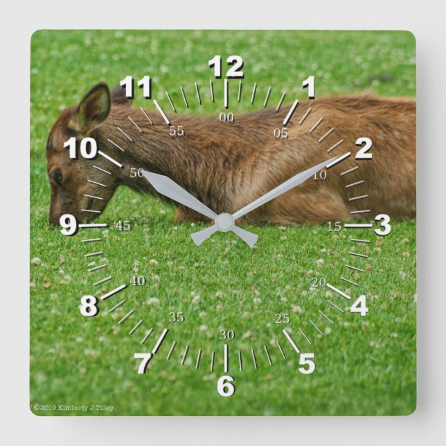 Relógio Quadrado Dormir Pequeno (Frente)