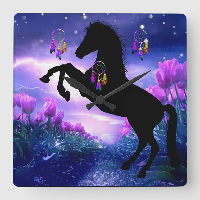 Relógio Quadrado Dreamcatcher (Frente)