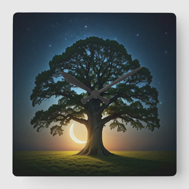 Relógio Quadrado Dreamy Wall Clock (Frente)