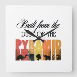 Relógio Quadrado Dust of The Pyramid | Wall Clock