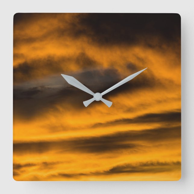 Relógio Quadrado eagle burnout (Frente)