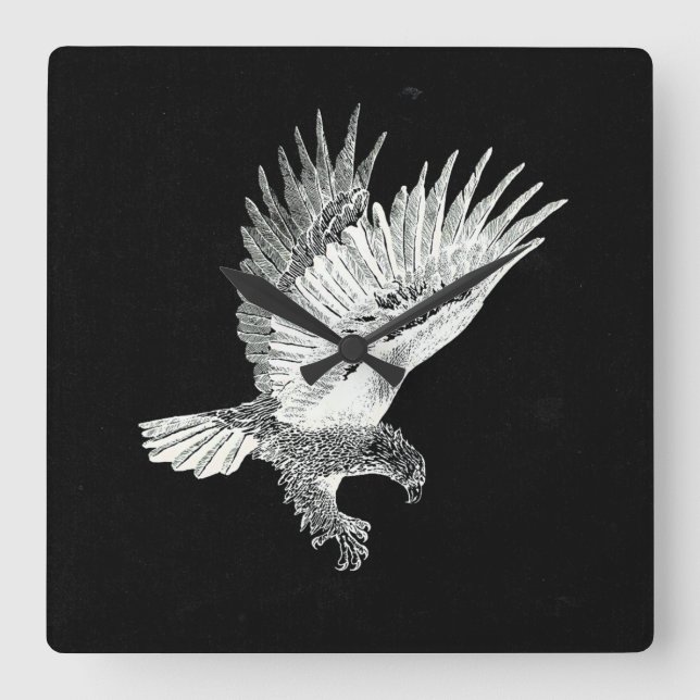 Relógio Quadrado Eagle by Night  (Frente)