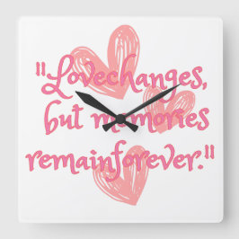 Relógio Quadrado Ecos do eterno