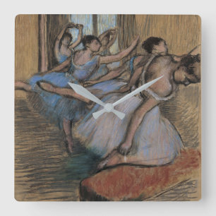 Relógio Quadrado Edgar Degas   os dançarinos
