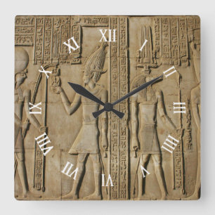 Relógio Quadrado Egypt Square Wall Clock