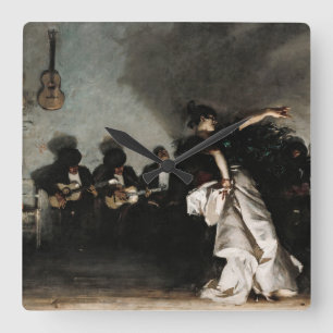 Relógio Quadrado El Jaleo, 1882, por John Singer Sargent
