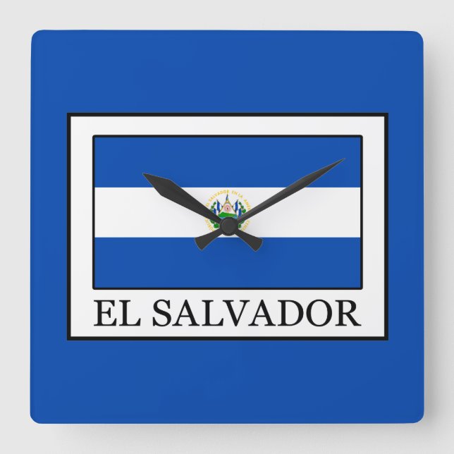 Relógio Quadrado El Salvador (Frente)